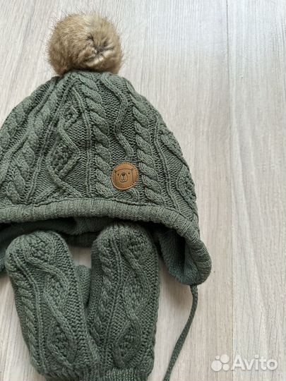 Шапочка и варежки hm 86-92