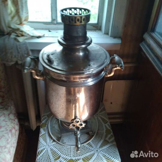 Самовар на дровах старинный