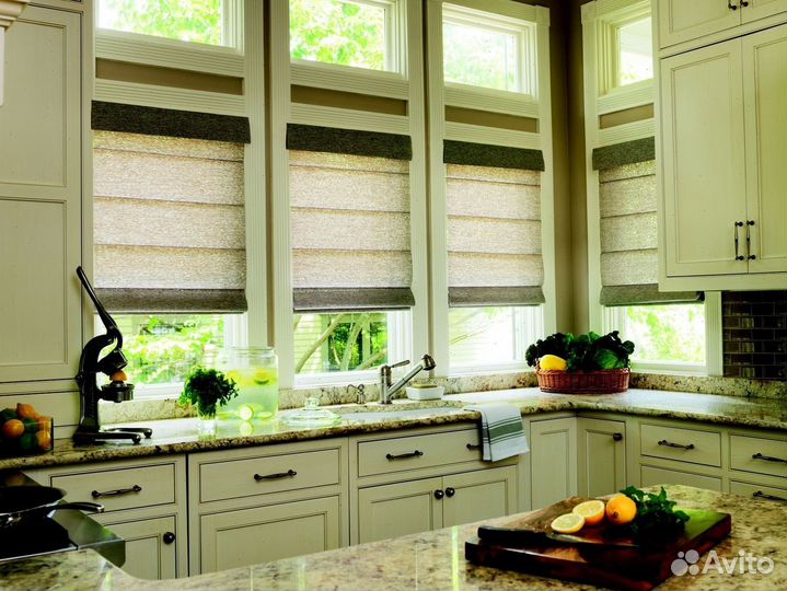 Римские шторы. Замер, доставка, монтаж