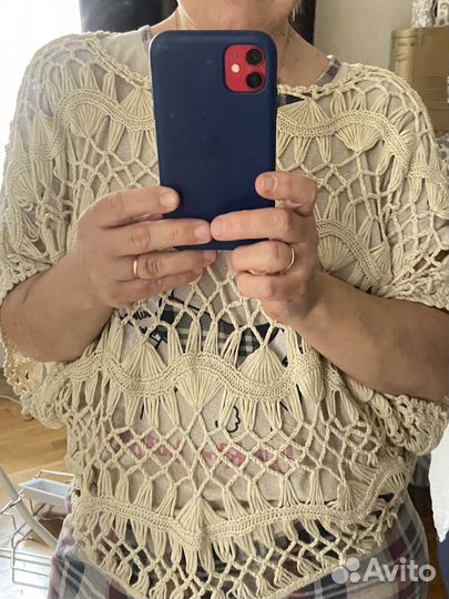 Накидка женская ажурная летняя 44 46 48 50