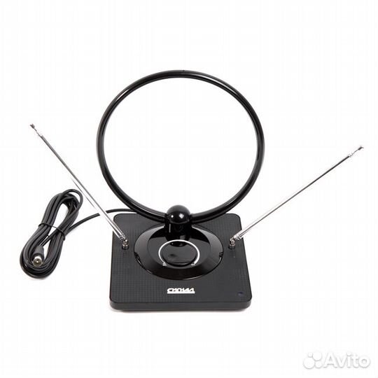 Антенна комнатная DVB-T2/ дмв+мв/ FM активная сигн