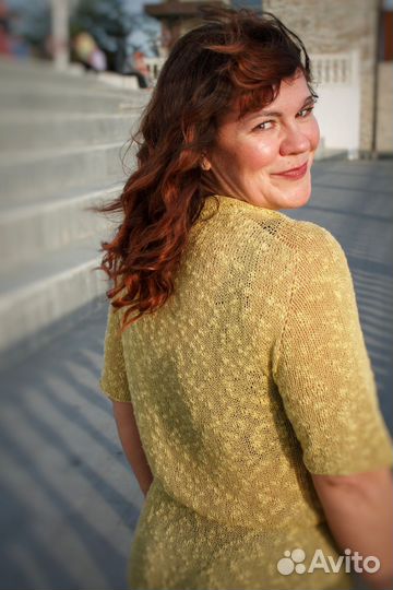 Вязаное платье длинное летнее