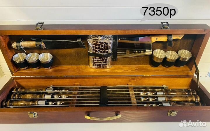 Подарочный шашлычный набор в коробке