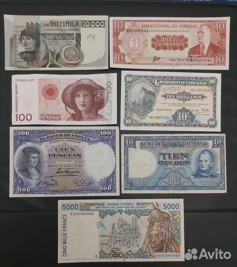 Банкноты Иностранные нечастые