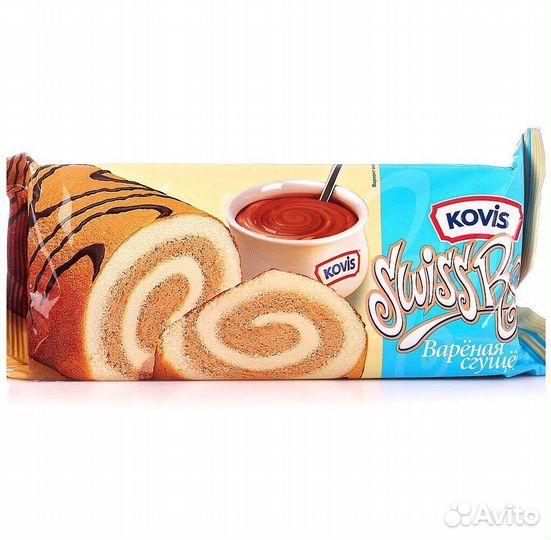 Рулет бисквитный Ковис Вареная сгущенка 175г