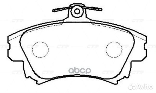 CKM-69 Колодки тормозные дисковые перед G