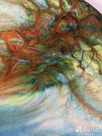 Картины ручной работы, флюид-арт