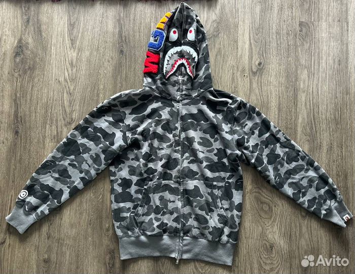 Зип Худи Bape shark