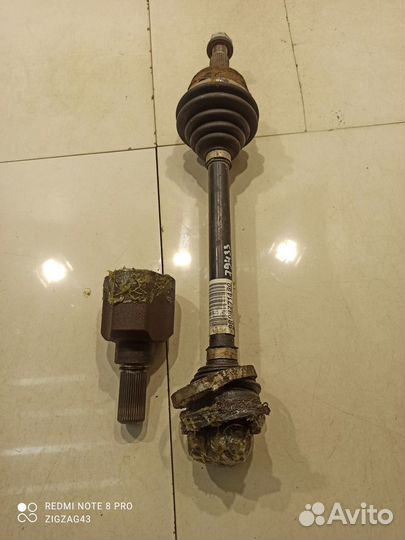 Полуось (привод) (передний, левый) (Peugeot 3008)