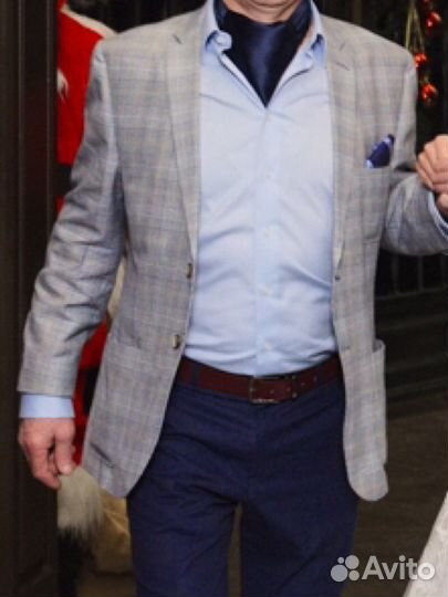 Пиджак мужской, новый,хлопок, лен, рамер L