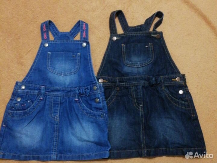 Детские вещи для девочки, сарафаны, юбки 86-104