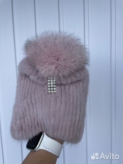 Шапка зимняя меховая женская