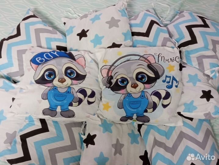 Бортики в детскую кроватку