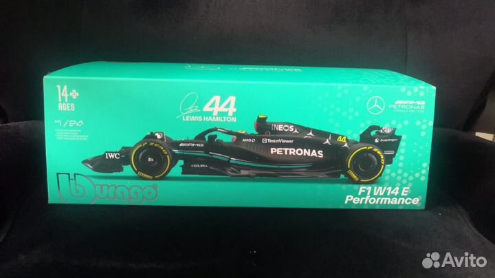 Модели Mercedes-AMG W14 2023 formula 1 24 Bburago