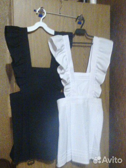 Новый Школьный фартук (белый) р.140