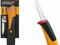 Нож универсальный Fiskars Pro с точилкой