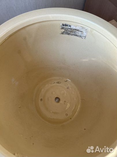 Керамический горшок с оплеткой большой 8,5 л