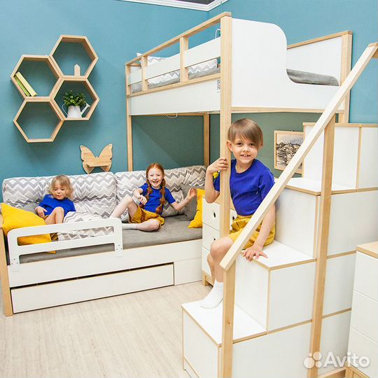 Кровать нижняя с фальшпанелью универсальная Робин