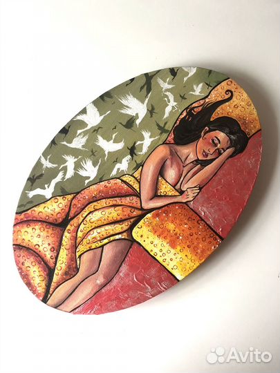 Сладкий сон» картина на холсте спящая девушка