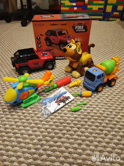 Развивающие игрушки, конструктор с отвёрткой