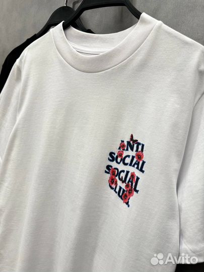 Футболка оверсайз AntiSocial Social Club белая