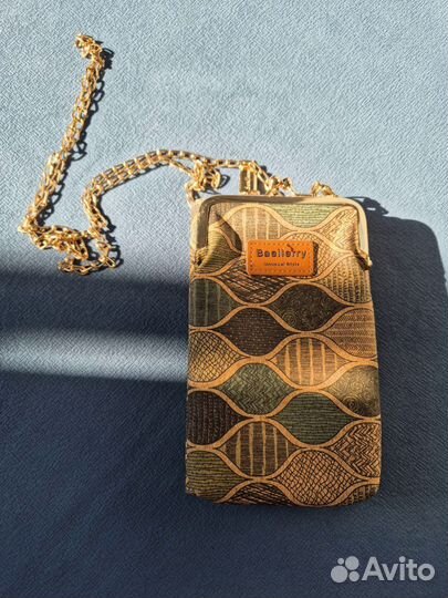 Сумка женская кросс-боди на цепочке, клатч