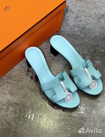 Шлепки hermes женские