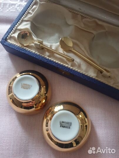 Лемож Франция,набор перец и соль с ложечкой