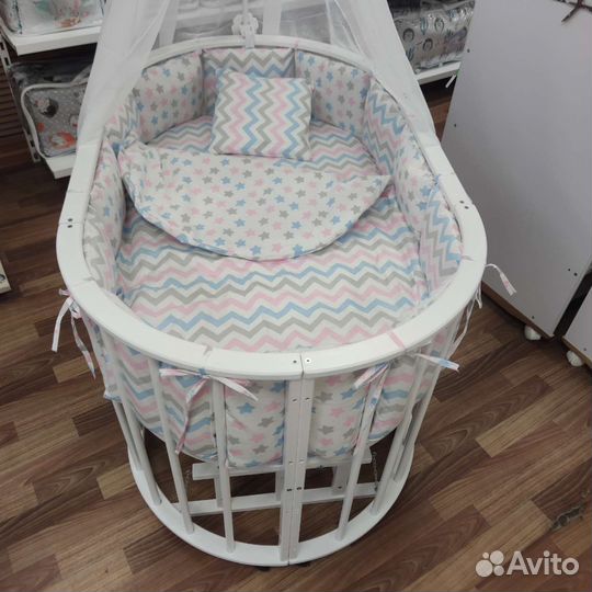 Постельное белье для новорожденных круг овал