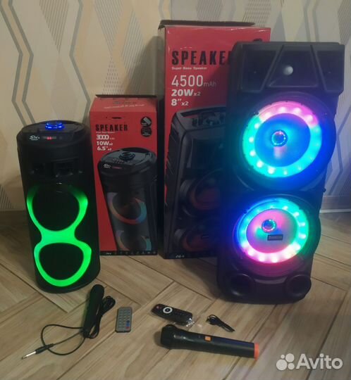 Беспроводная колонка большая и мощная, Караоке