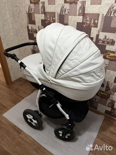 Коляска 2 в 1 indigo эко кожа