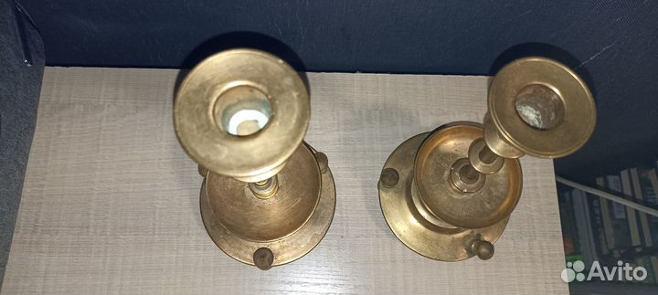 Старинные подсвечники антиквариат бронза