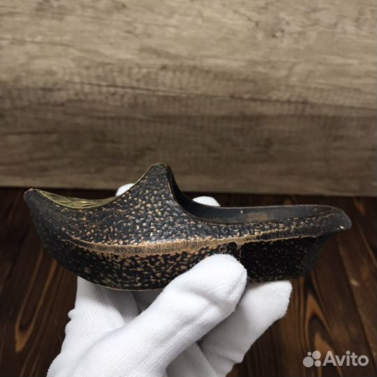 Советская Бронзовая Пепельница Башмак Туфля СССР