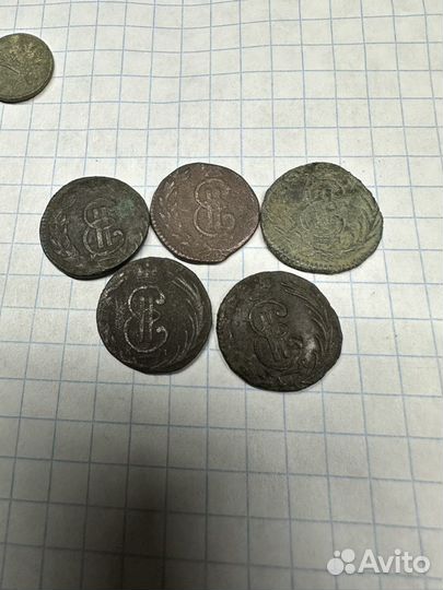 Монета полушка 1770 Сибирь