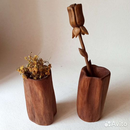 Вазы для сухоцветов из можжевельника