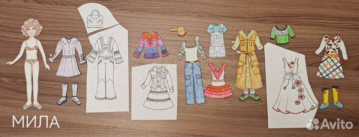 Бумажные куклы вырезанные Планета детства