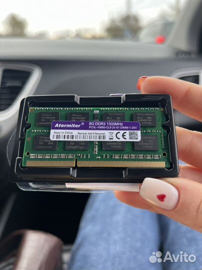 Оперативная память ddr3L 8гб для ноутбука новый