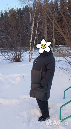 Пуховик женский зимний 56 длинный