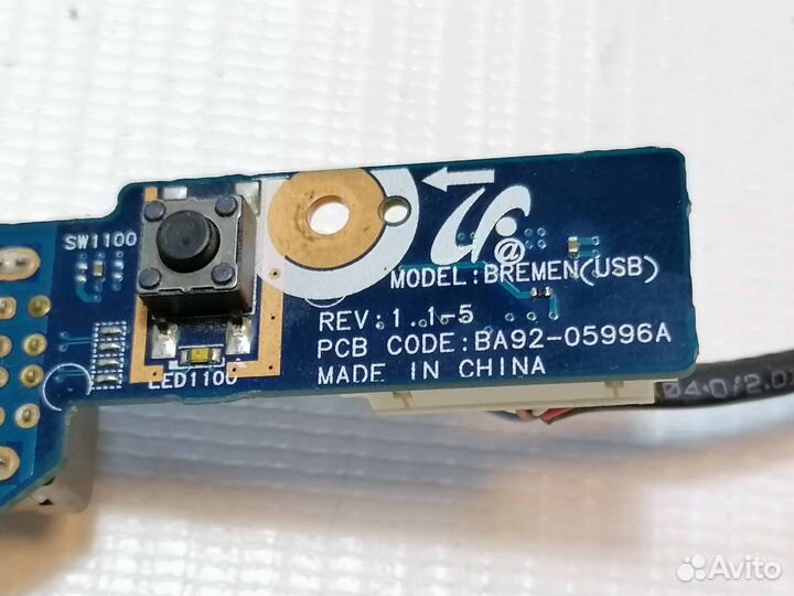 Плата USB для Samsung R580
