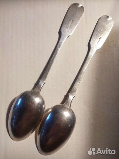 Ложки столовые. Серебро