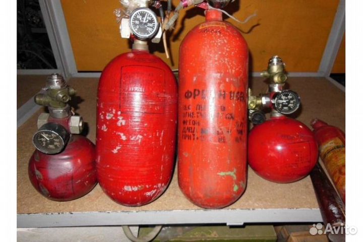 Баллоны фреон хладон пожаротушения пожарные вывози