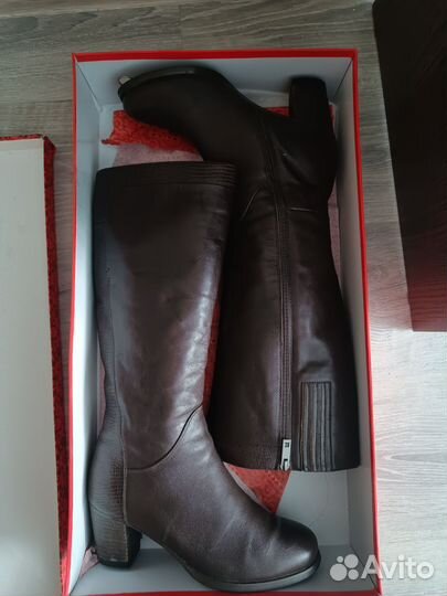 Сапоги демисезонные, натуральная кожа, р. 39