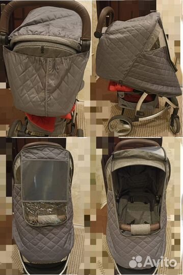 Накидка зимняя на прогулочную коляску