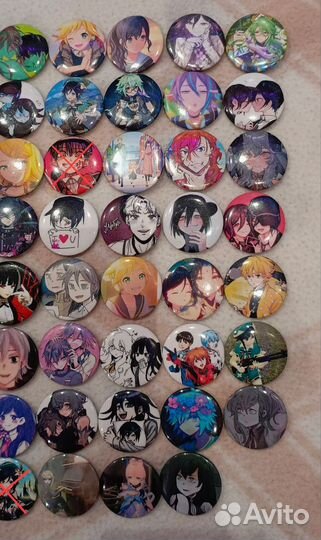 Аниме значки средние 37мм