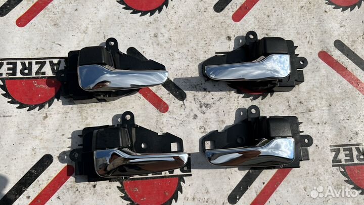 Ручки дверей хром на mitsubishi lancer 10