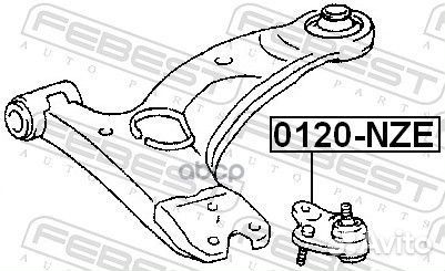 Опора шаровая 0120-NZE 0120NZE Febest
