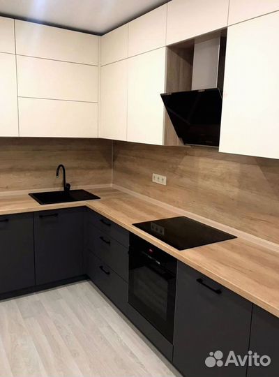 Угловая кухня с мдф фасадами