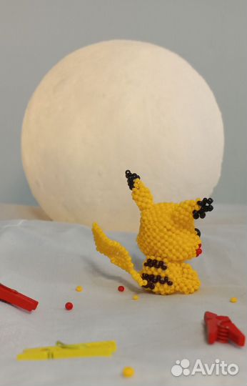 Амигуруми из бисера пикачу