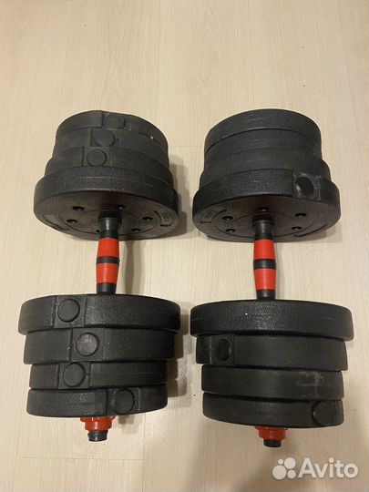 Гантели разборные 30 кг + штанга новые Торг