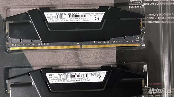 G.skill Ripjaws V Series 32GB (4 x 8GB)